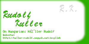 rudolf kuller business card